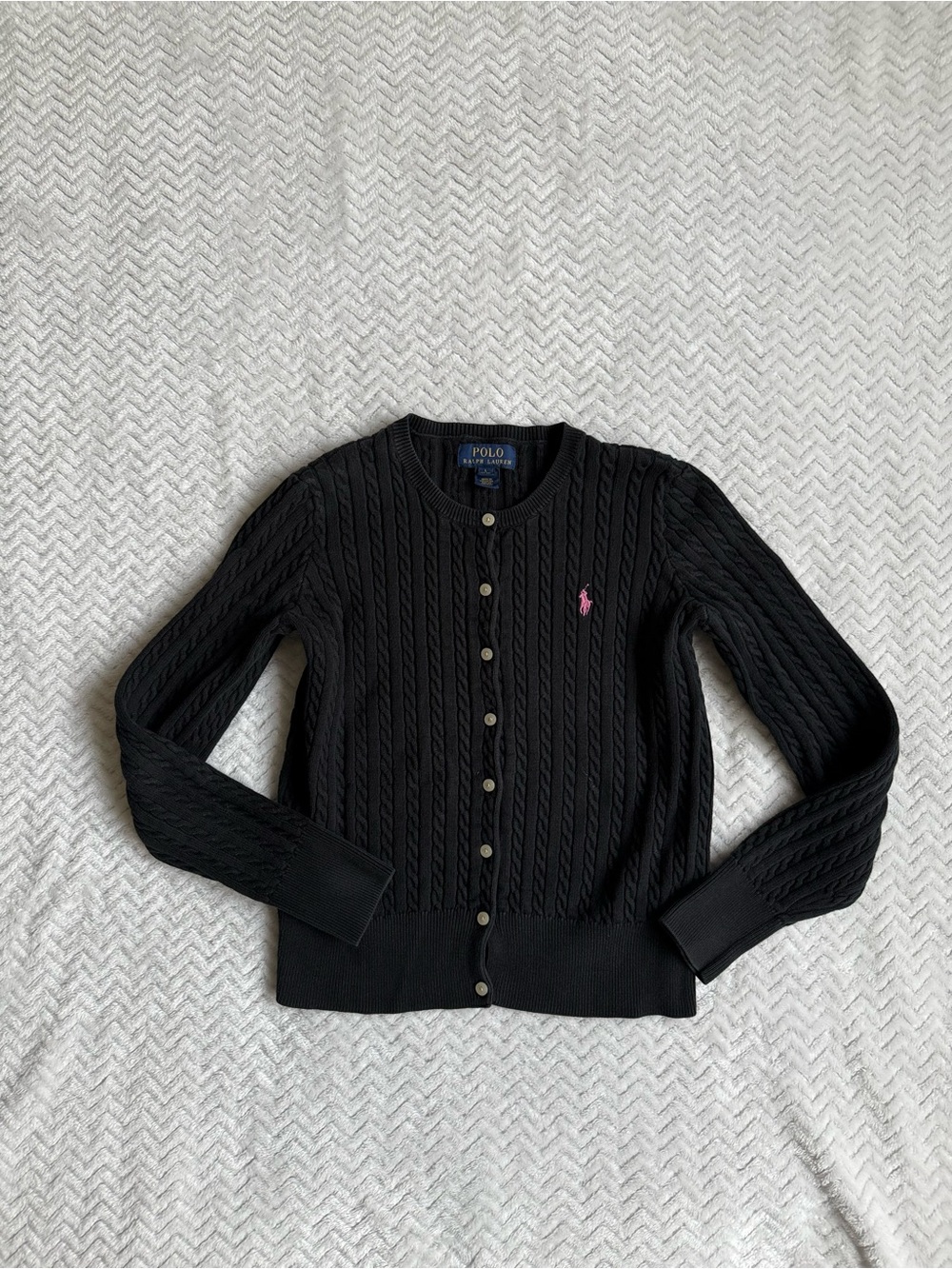 Polo by Ralph Lauren Cable-Knit Cardigan - Girls L (12-14)/Womens XXS/XS
